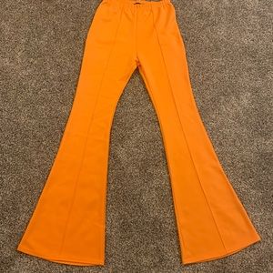 Orange Flare Pants